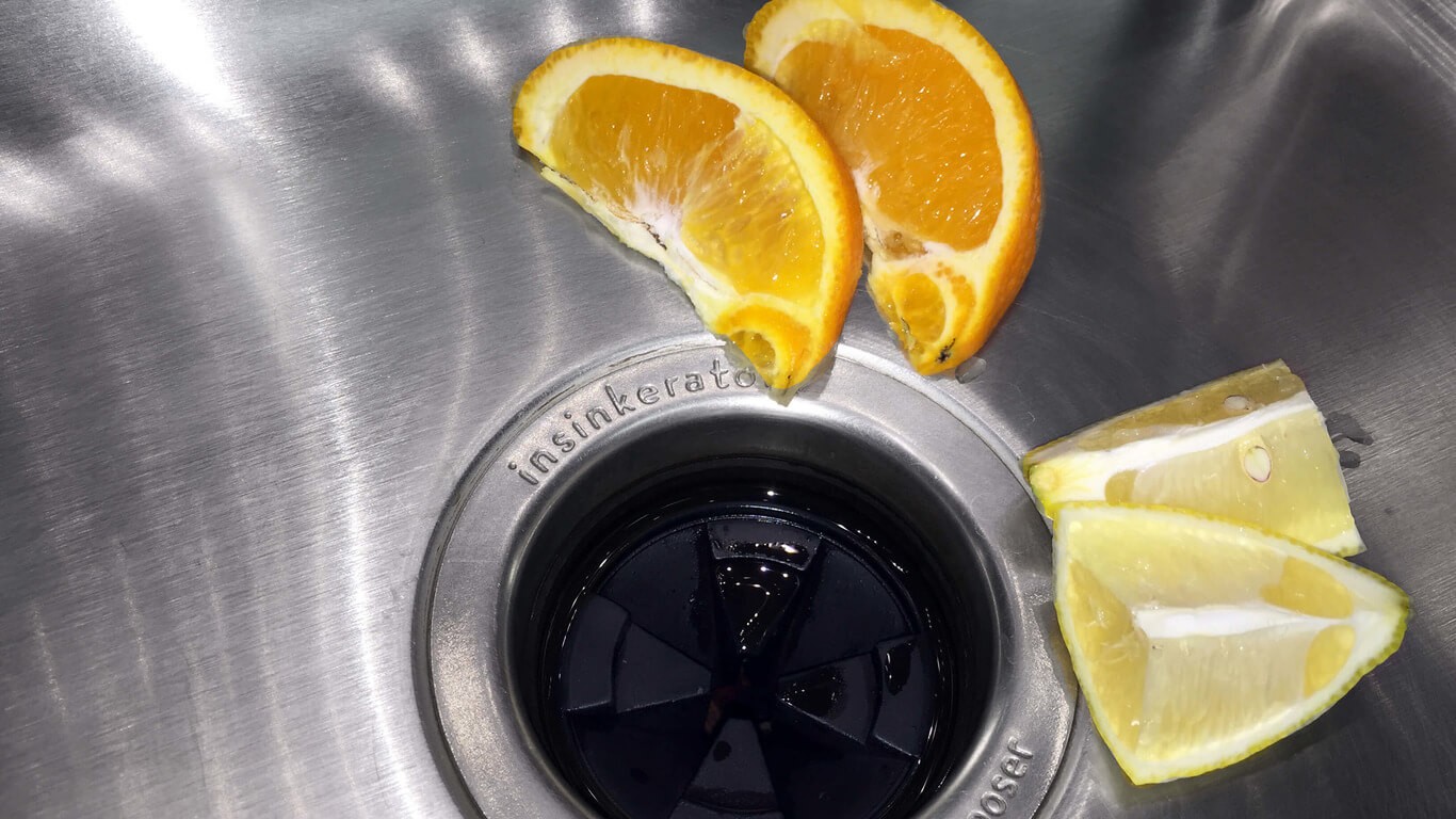 Orange Peels Garbage Disposal